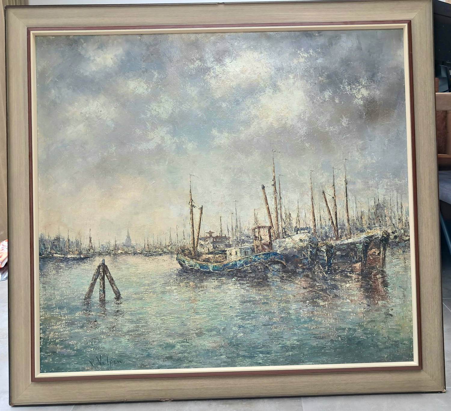 Nicolaas Charles van Vulpen - Schepen op het IJ verkocht voor € 300!