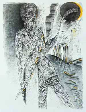 Kees Spermon - The black sun, litho verkauft für € 40!