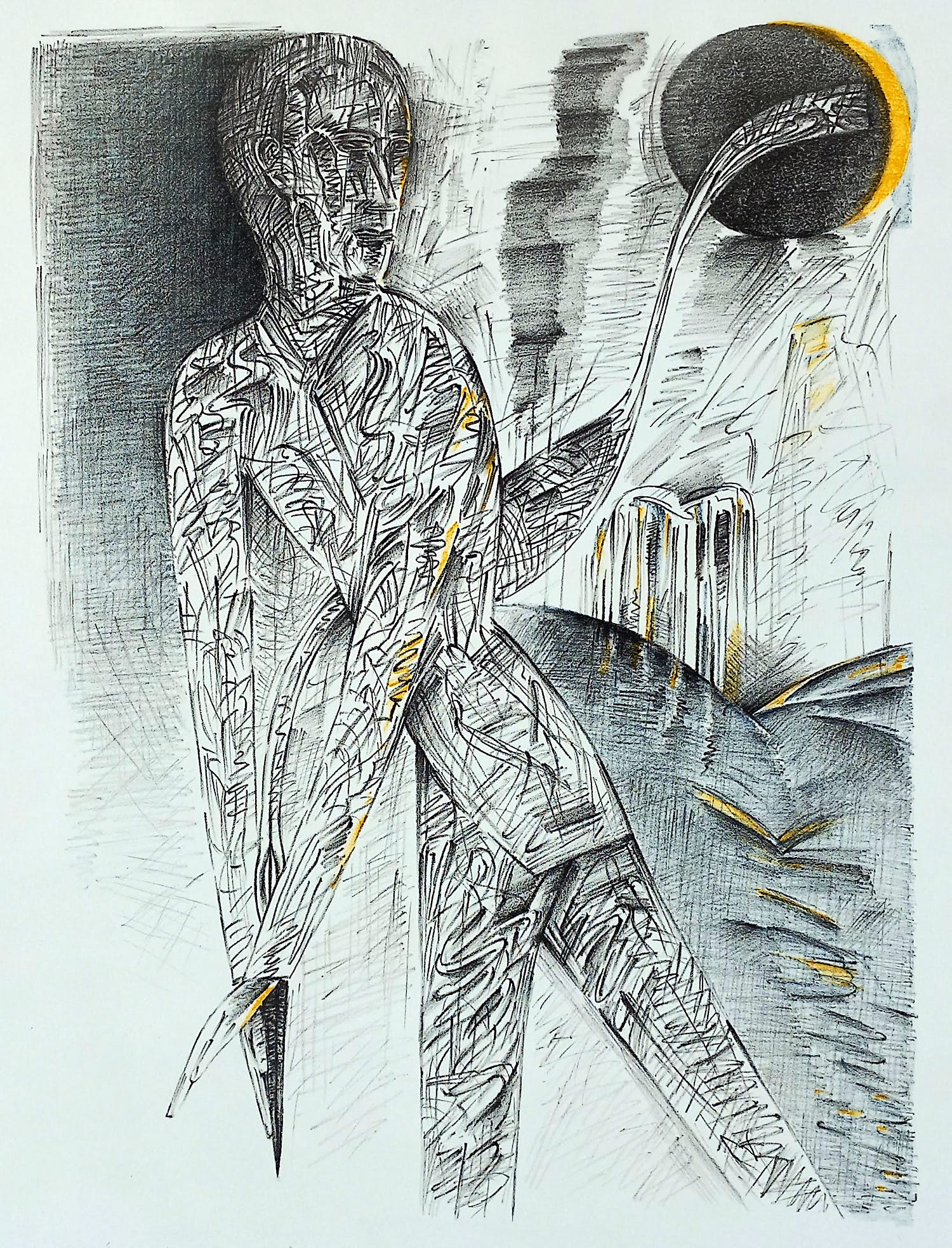 Kees Spermon - The black sun, litho verkocht voor € 40!