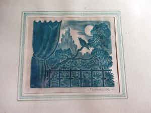 Thijs Mauve - Prijsverlaging: het sprookje van de Chinese Nachtegaal - houtsnede verkocht voor € 50!