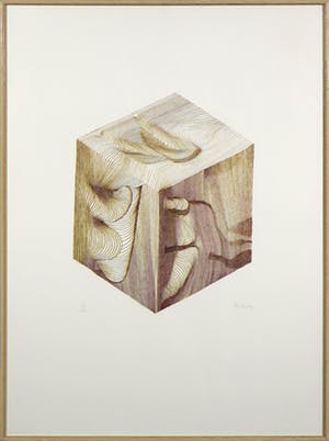 Pol Bury - Litho, Zonder titel - Ingelijst kopen? Bied vanaf 80!