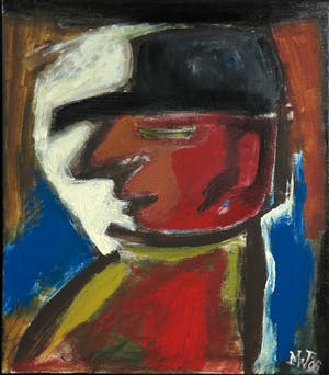 Martin van Wordragen - Olieverf op doek, Slapende taximan - Ingelijst kopen? Bied vanaf 250!