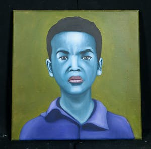 Jan Bollaert - Acryl op Doek, Knaapje kopen? Bied vanaf 1!