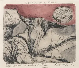 Kees Okx - Kleurenets, Gorges du tarn - Ingelijst kopen? Bied vanaf 50!