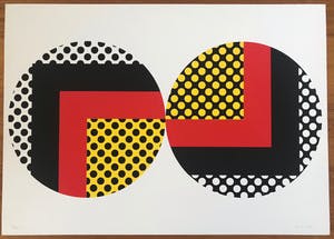 Niet of onleesbaar gesigneerd - S. Amano (1944) - Gesigneerde zeefdruk - Constructivisme - 1974 kopen? Bied vanaf 1!