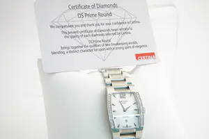 129- dames Certina edelstaal en (28) diamanten DS SPEL horloge - Quartz - kopen? Bied vanaf 320!