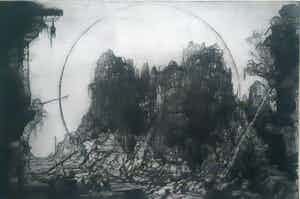 Dirkje Kuik - Rotslandschap verkocht voor € 40!