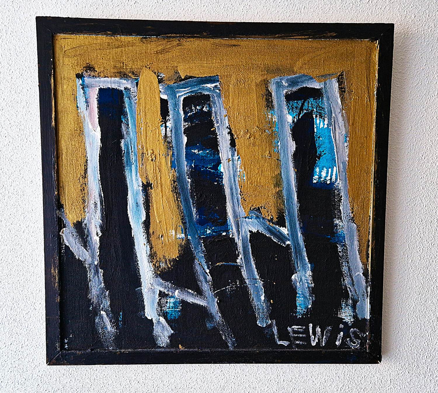 Jan de Beus - Groot pasteus geschilderd olieverf op doek "Lewis" - kopen? Bied vanaf 445!