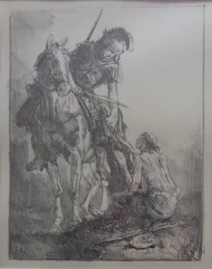 AcheterJohannes Hendricus Jurres - SINT-MAARTEN / ZW-W LITHO / 50x40cm / KADER 1939? Enchérissez de 50!