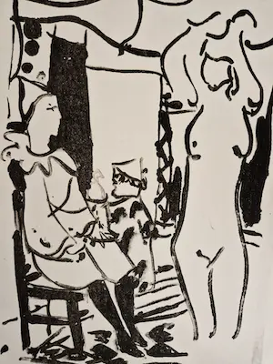 Kees Salentijn - Zeer bep. oplage (25) Litho - vrouwelijk naakt en Pierrot - potlood gesigneerd kaufen? Bieten Sie von 40!