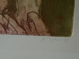 Marcus van Loopik - Ingelijste ets , Grote Verzoendag , Jom Kippoer - 1993 kopen? Bied vanaf 1!