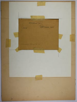 Gerard Grassere - "Droomland" slapend meisje met bloemvaas en zonsopgang. 1950. kopen? Bied vanaf 20!