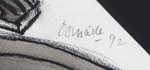 Corneille - Gouache op papier, Rietveld - Ingelijst kopen? Bied vanaf 850!