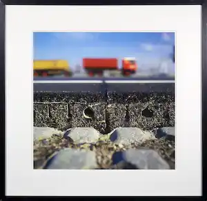 Tineke Dijkstra - Foto, Vrachtwagen II - Ingelijst verkocht voor € 40!