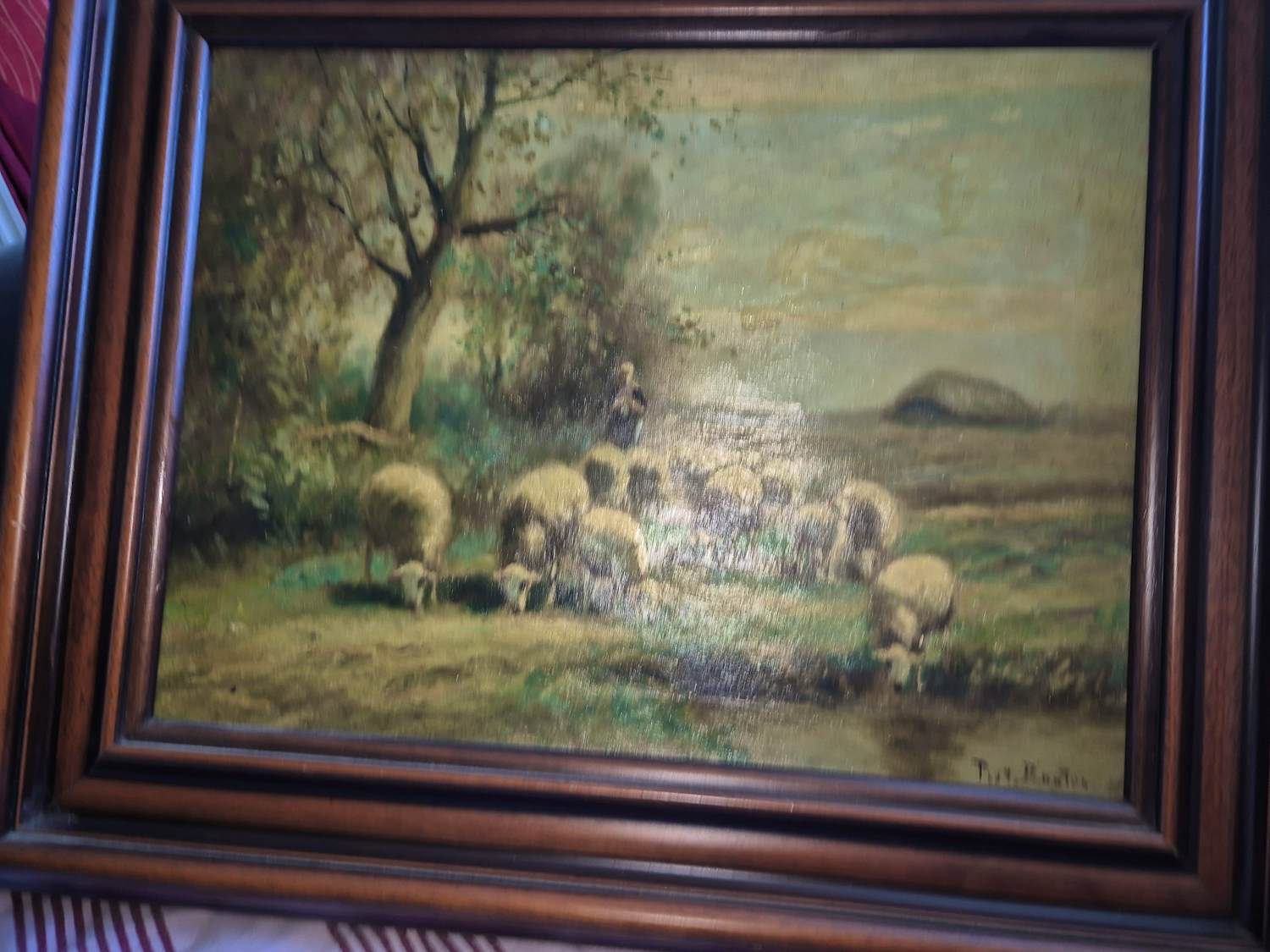 Piet Bouter - Schapen schilderije. kopen? Bied vanaf 175!