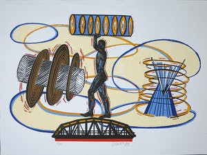 Hans Wap - Zeefdruk, Brug kopen? Bied vanaf 1!