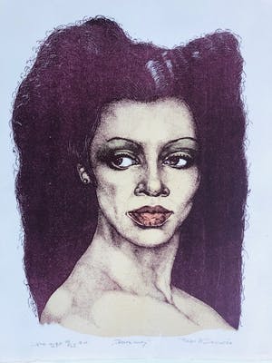 Peter Demaree - Map: Dark Lady met vier litho's kopen? Bied vanaf 55!