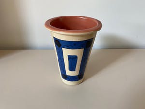 Niet of onleesbaar gesigneerd - Aardewerk vaas met decor design P.G. Olsson kopen? Bied vanaf 1!