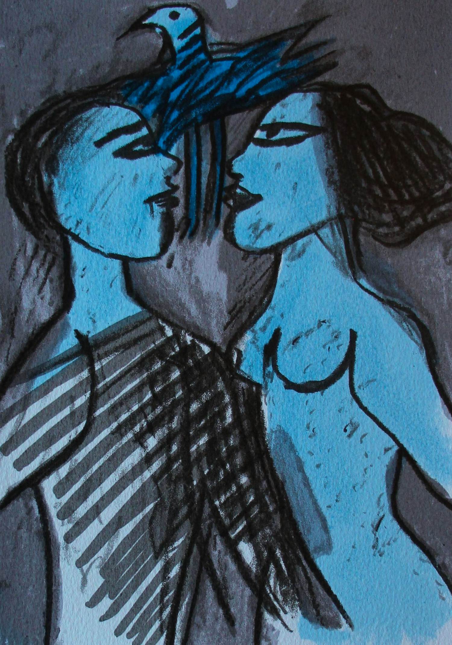 Corneille - Litho: liefdes paar- 1996 kopen? Bied vanaf 225!