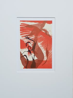 Niet of onleesbaar gesigneerd - Litho z.t., 1994, incl. passepartout kopen? Bied vanaf 1!