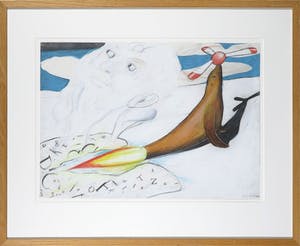 Paul Klemann - Gemengde techniek op papier, Geboorte van Zeus kopen? Bied vanaf 200!