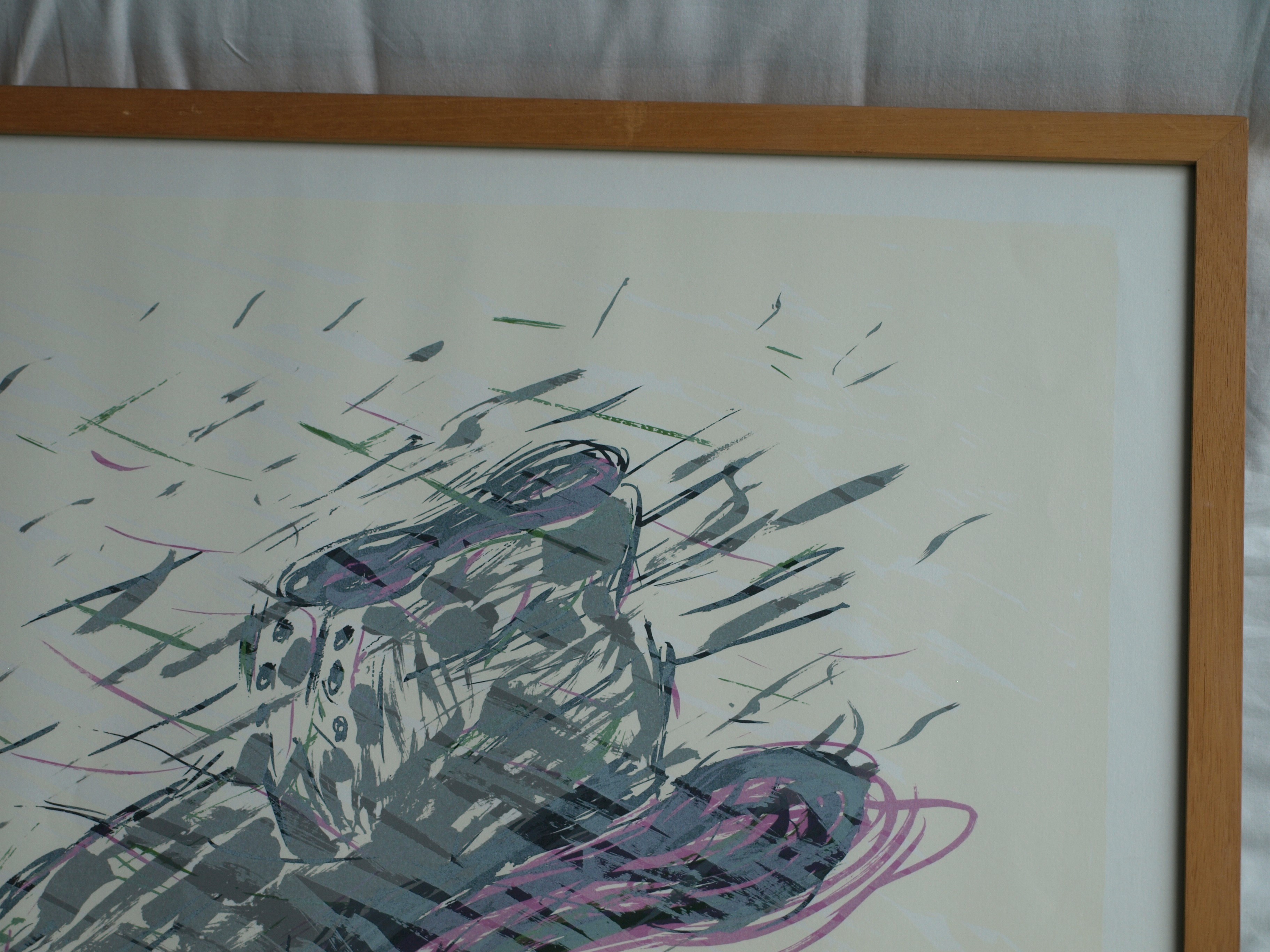 Frank Daalder - Zeefdruk , Schoen onder water – gesigneerd & ingelijst - 1977  kopen? Bied vanaf 1!