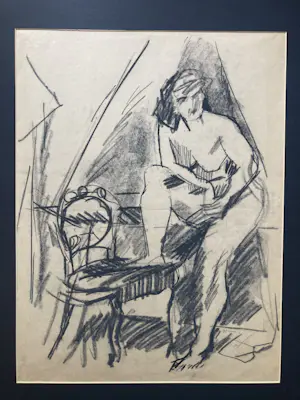 Gerard Brussee - studietekening kopen? Bied vanaf 40!