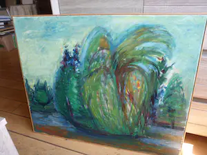 Agnes van den Brandeler - Schilderij, Eiland in park Hengelo Gld. kopen? Bied vanaf 90!