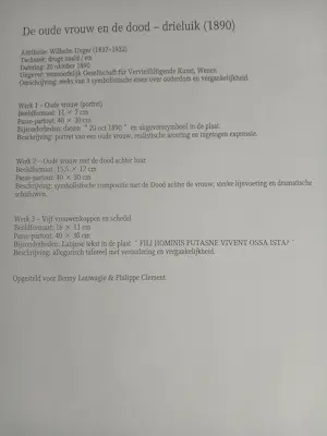 William Unger - De oude vrouw en de dood kopen? Bied vanaf 700!