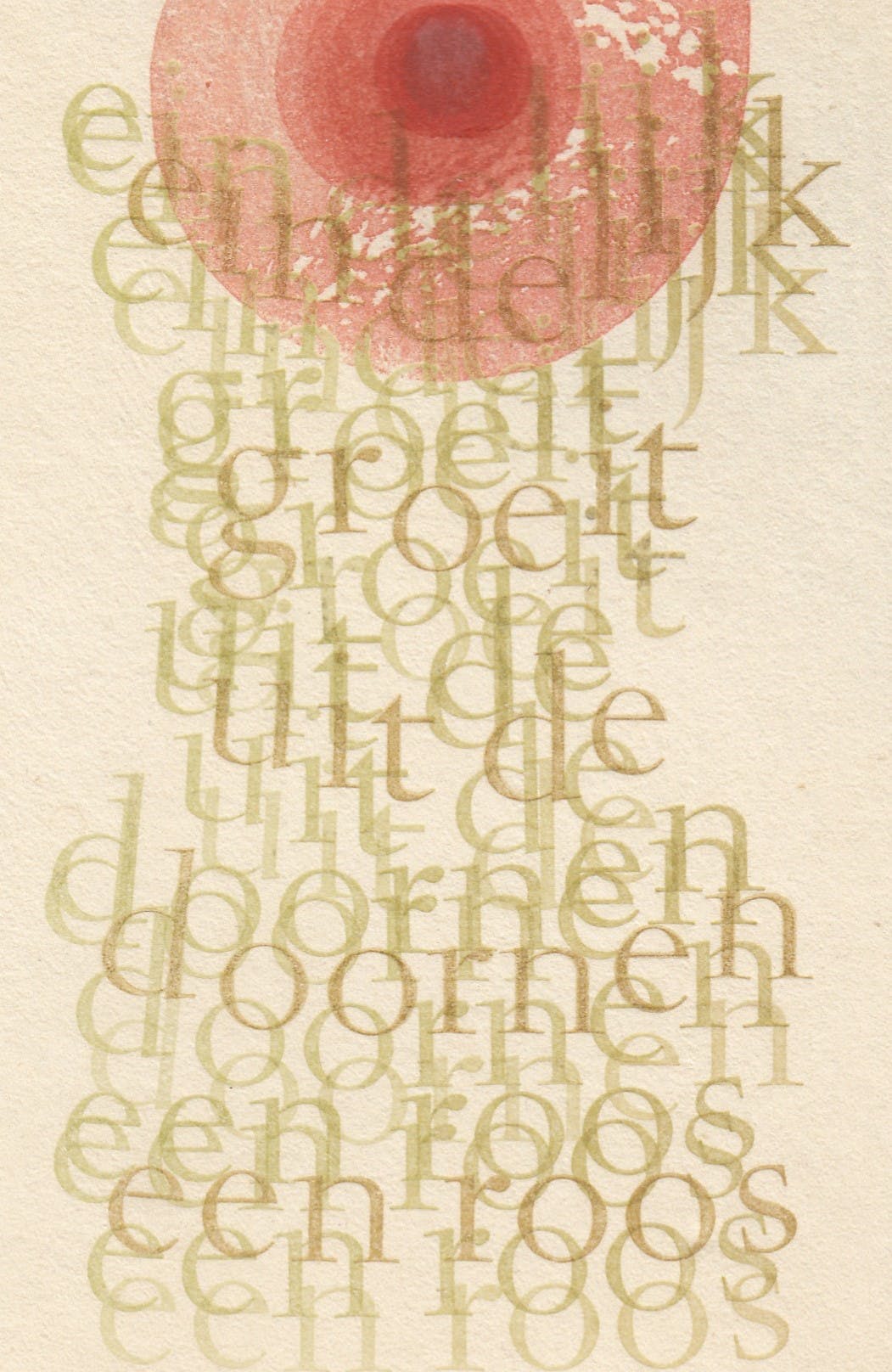 Emile Puettmann - Typografische Lithografie - TANDEM E SPINIS ROSA - 1973 kopen? Bied vanaf 1!