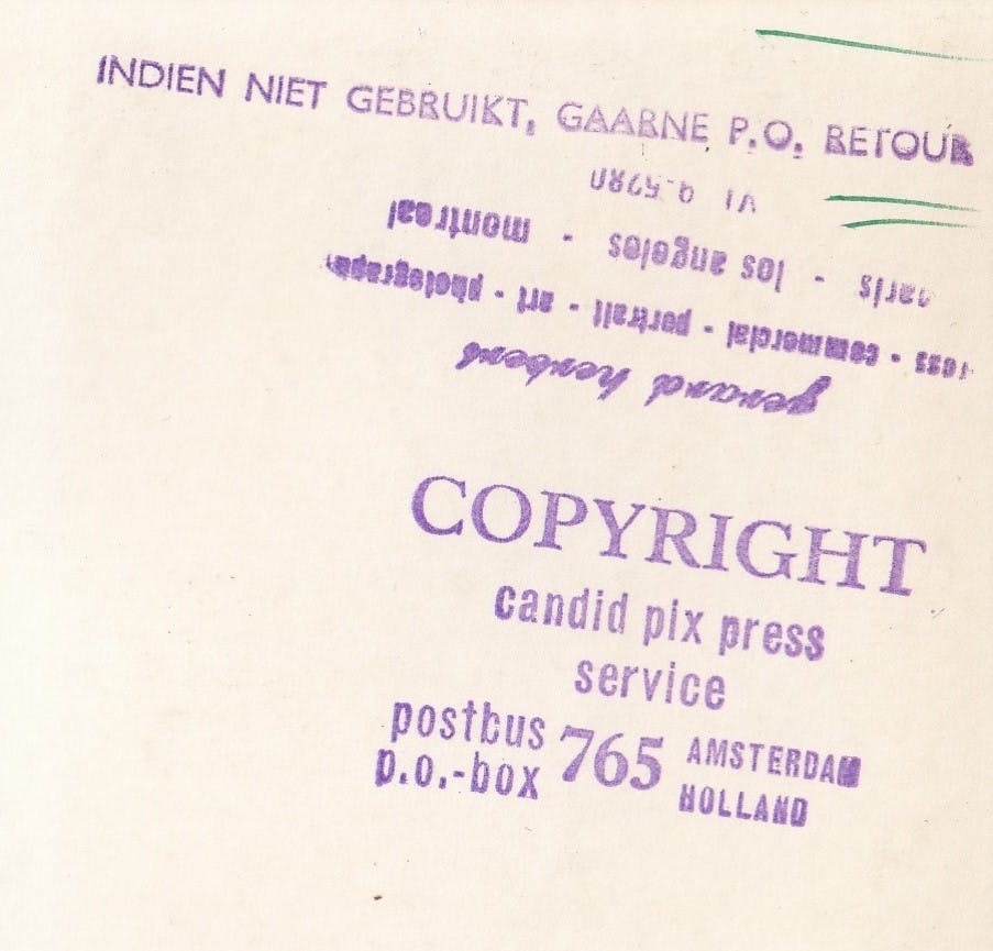 Kees Verwey - Portretfoto Gerard Herbert - studiostempel 1976 kopen? Bied vanaf 1!