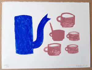 Klaas Gubbels - geen titel. Oplage 17/20 (Romeinse cijfering) verkocht voor € 255!