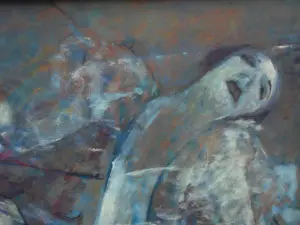 Jenny Makkinga - 'baadster in rood' kopen? Bied vanaf 520!