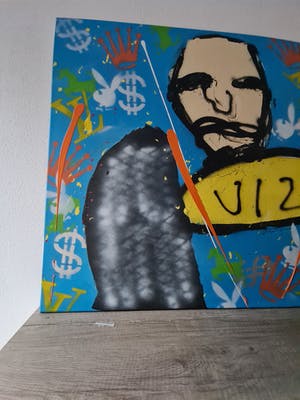 Espen Hagen - V12 - gemengde techniek - doek - 2007 - gesigneerd kopen? Bied vanaf 1!