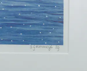 Aad Groenendijk - Zeefdruk, Winter - Ingelijst kopen? Bied vanaf 35!