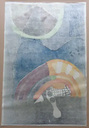 Guillaume Le Roy - ELLEN / KLEURHOUTSNEDE / 92x62cm / SIG / 1971 kopen? Bied vanaf 75!