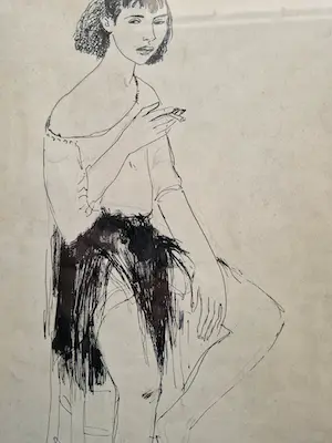 Dries van den Broeck - Vrouw op kruk (1946) kopen? Bied vanaf 75!