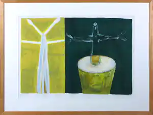 Piet Warffemius - Zeefdruk, Zelf / Boomfiguren - Ingelijst verkauft für € 50!