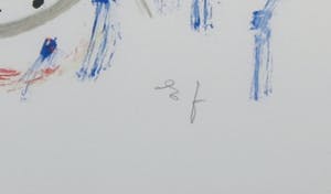 Egill Jacobsen - Litho, Zonder titel - Ingelijst (Groot) kopen? Bied vanaf 1!