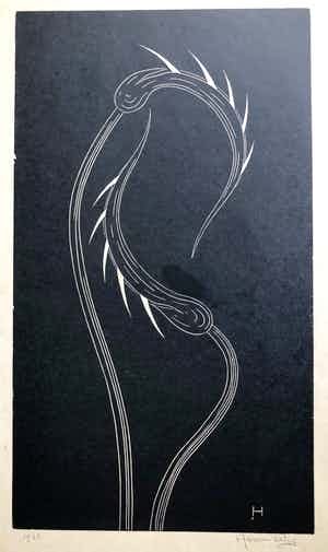 Willem Hussem - Grafiek zonder titel verkocht voor € 50!