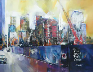 Peter Meijer - Acryl op doek, Ground Zero - Ingelijst (Groot) kopen? Bied vanaf 400!