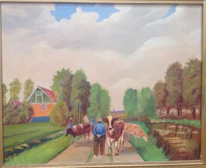 Niet of onleesbaar gesigneerd - Landschap met boerderij kopen? Bied vanaf 10!