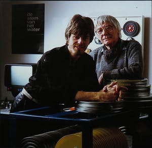 Paul Huf - Foto, Componist Jurre Haanstra en filmregisseur Bert Haanstra - Ingelijst kopen? Bied vanaf 70!