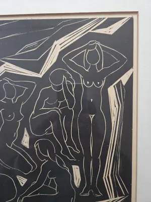 Han Snel - Vrouwen. Naakt. Bali. Houtdruk. kopen? Bied vanaf 199!