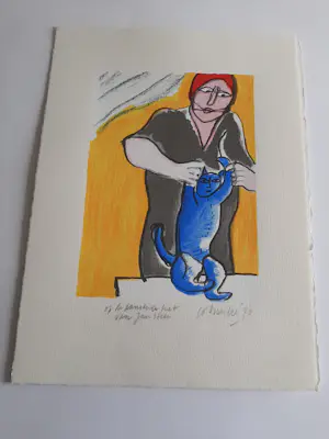 Corneille - Litho, Titel, le chat qui danse - 1996 kopen? Bied vanaf 175!