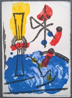 Jef Diederen - gesigneerde kleuren litho kopen? Bied vanaf 45!