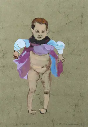 Cornelia Schleime - Gouache, Exhibitionist - Gerahmt kopen? Bied vanaf 750!