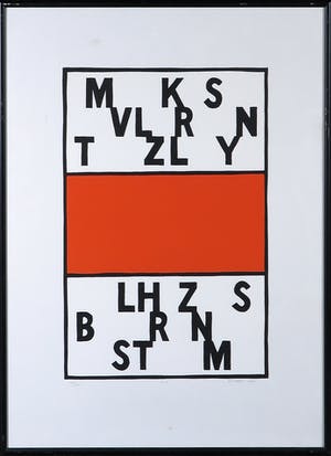 Gijs Dragt - Zeefdruk, Zonder titel - Ingelijst kopen? Bied vanaf 20!