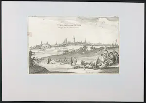 Philippe de Cantillon - Kopergravure, Vue de la Ville de Louvain kopen? Bied vanaf 35!