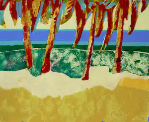 Jeroen Krabbé - Zeefdruk: Rangali Island - 1995 vendu pour 135€ !